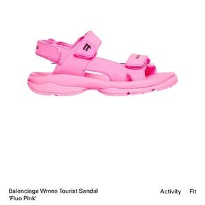 Balenciaga Tourist Sandal Fluorescent Pink 37 gently used